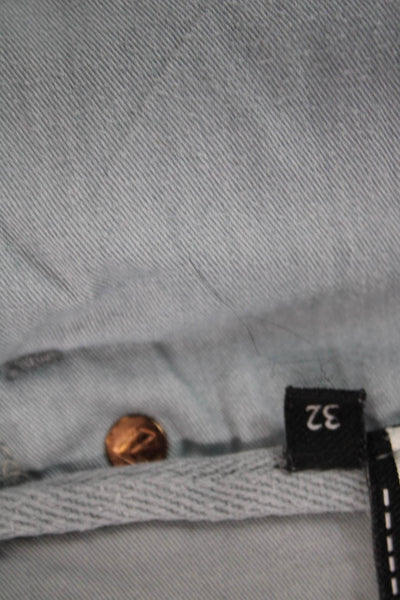 7 For All Mankind Men Ankle Cropped Gray Pants Button Size 32