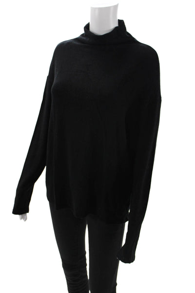 Reformation Unisex Black Pullover Sweater Tencel Lyocell Long Sleeve Size S