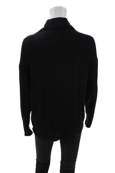 Reformation Unisex Black Pullover Sweater Tencel Lyocell Long Sleeve Size S