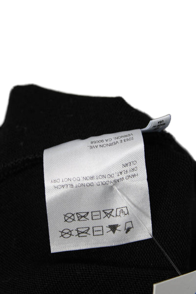 Reformation Unisex Black Pullover Sweater Tencel Lyocell Long Sleeve Size S