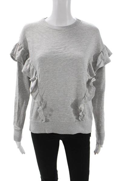 Joie Women Gray Pullover Sweatshirt Crew Neck Long Sleeve Size XS
