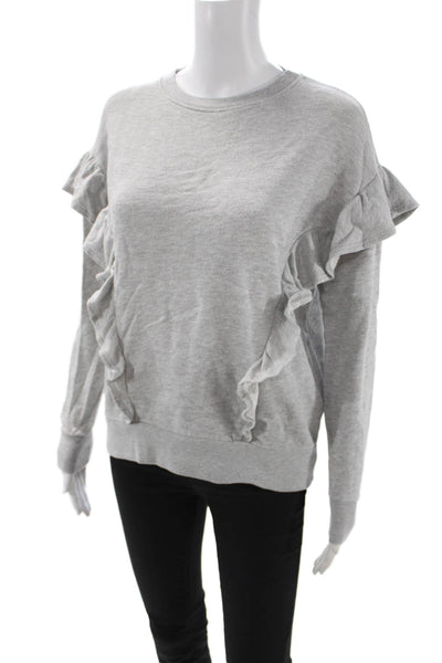 Joie Women Gray Pullover Sweatshirt Crew Neck Long Sleeve Size XS