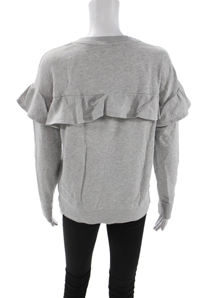 Joie Women Gray Pullover Sweatshirt Crew Neck Long Sleeve Size XS