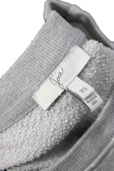 Joie Women Gray Pullover Sweatshirt Crew Neck Long Sleeve Size XS