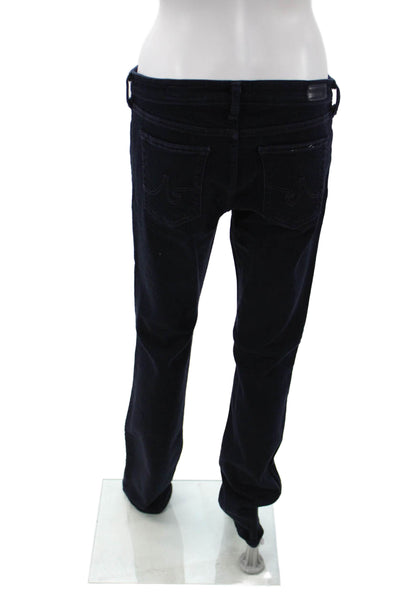 AG Unisex Dark Blue Straight Jeans Mid Rise Size 32