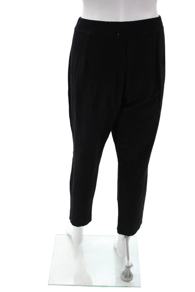 Eileen Fisher Womens Cropped Ankle Pants Black Size L