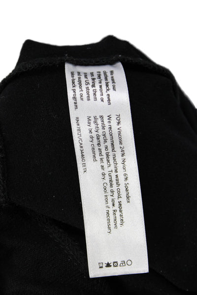 Eileen Fisher Womens Cropped Ankle Pants Black Size L