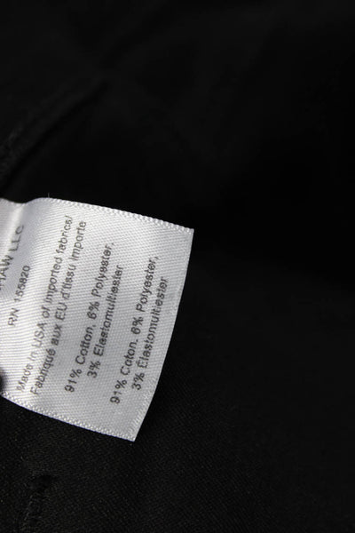 Veronica Beard Women Black Mid Rise Button Pants Size 32
