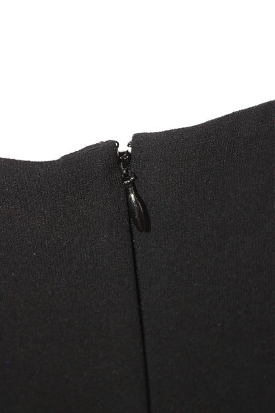 Paule Ka Womens Black Sheath Dress Sleeveless Tie Waist Size 38