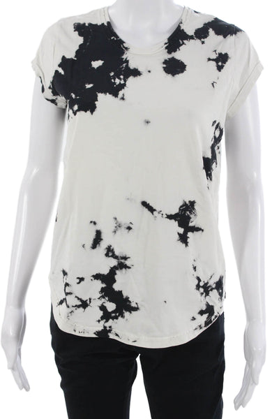 Zadig & Voltaire Women Basic T-Shirt Black Cotton Crew Neck Short Sleeve Size S