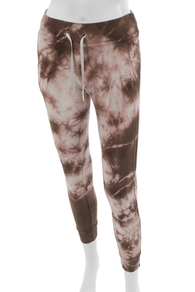 Lululemon Women Jogger Sweatpants Brown Cotton Blend Drawstring Size 0