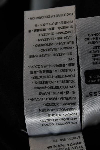 Levis Women Ankle Skinny Jeans Black High Rise Button Fly Size 24 Petites