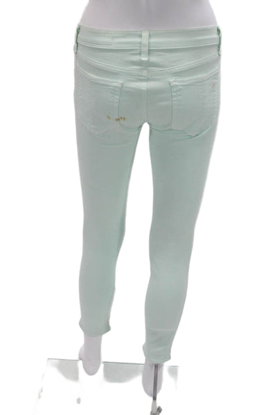 Rag & Bone Jean Womens Ankle Skinny Jeans Light Blue Low Rise Size 25