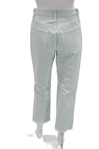 J Brand Womens Cropped Straight Jeans Light Blue High Rise Inseam 26 Size 25