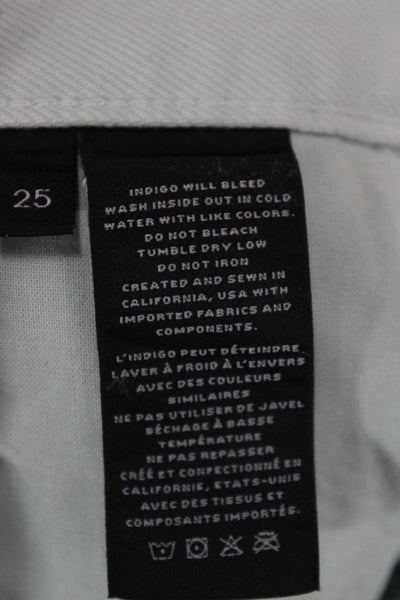 J Brand Womens Cropped Straight Jeans Light Blue High Rise Inseam 26 Size 25