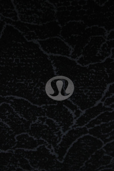 Lululemon Womens Black Floral Nylon Blend Ankle Jeggings Size 4