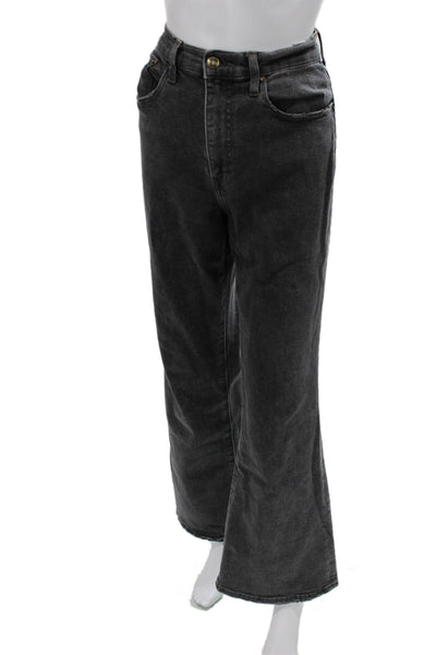 Pistola Womens Flared High Rise Dark Gray Jeans Size 28