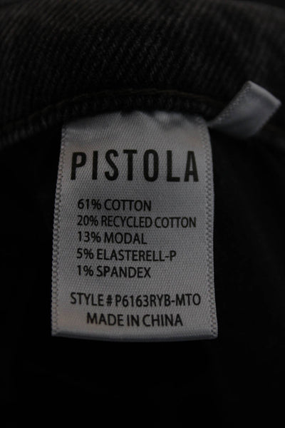 Pistola Womens Flared High Rise Dark Gray Jeans Size 28