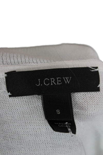 J Crew Unisex Light Blue V-Neck Pullover Sweater 100% Cotton Long Sleeve Size S