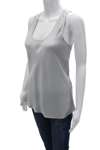 Elizabeth & James Womens Gray Sleeveless Camisole Round Neck Size S