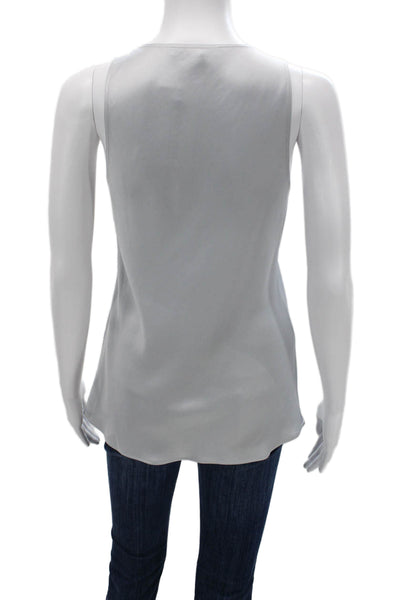 Elizabeth & James Womens Gray Sleeveless Camisole Round Neck Size S