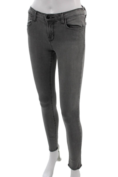 J Brand Womens Skinny Ankle Gray Mid Rise Jeans Size 26