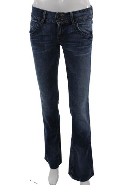 Hudson Women Bootcut Jeans Dark Blue 98% Cotton 2% Elastan Size 25