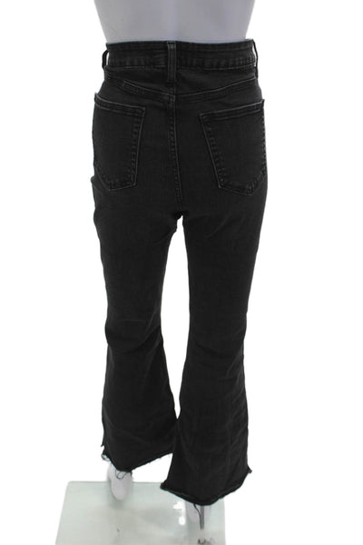 JBD Women Black Mid Rise Flared Jeans 28in Inseam Size 29