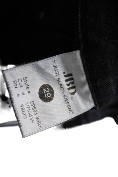 JBD Women Black Mid Rise Flared Jeans 28in Inseam Size 29