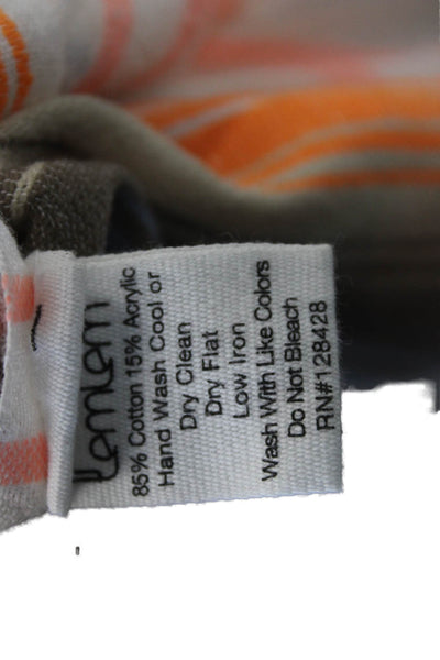 Lemlem Women Sleeveless Striped Cotton Blend Camisole White Size M