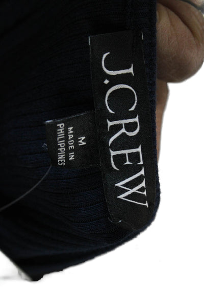 J Crew Womens Basic Tank Dark Blue Sleeveless Round Neck Cotton Modal Size M