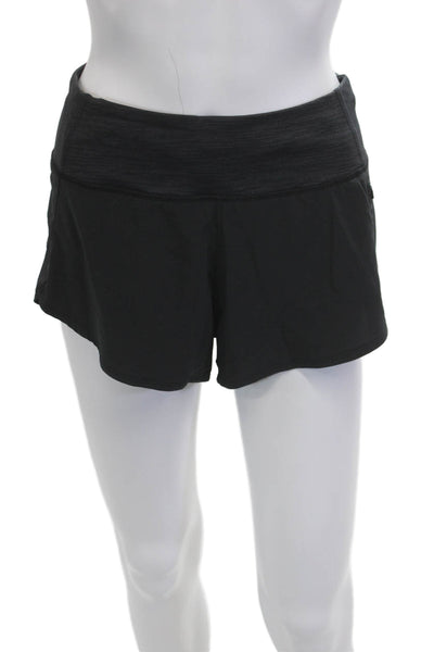 Outdoor Voices Unisex Black Zip Shorts Recycled Polyester Spandex Size S