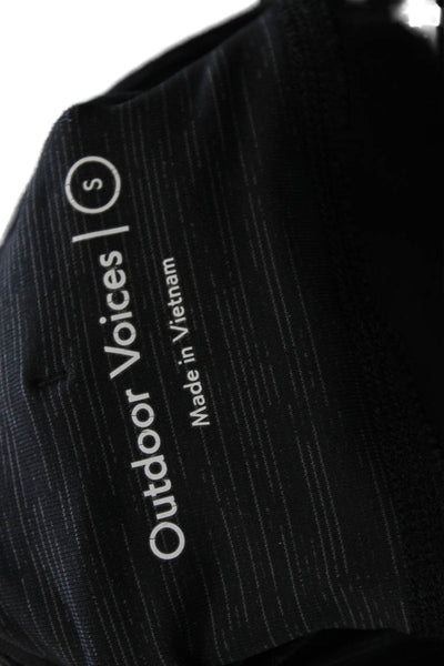 Outdoor Voices Unisex Black Shorts Recycled Polyester Spandex Size S