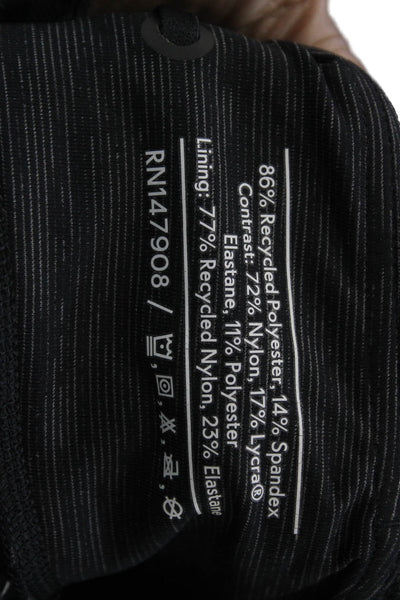Outdoor Voices Unisex Black Solid Zip Shorts Recycled Polyester Spandex Size S