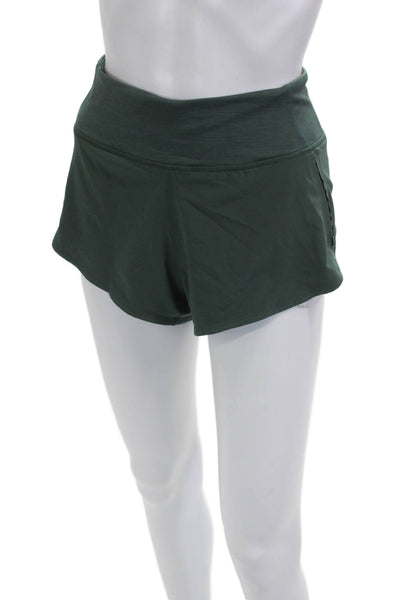 Outdoor Voices Unisex Green Shorts Recycled Polyester Spandex Size S
