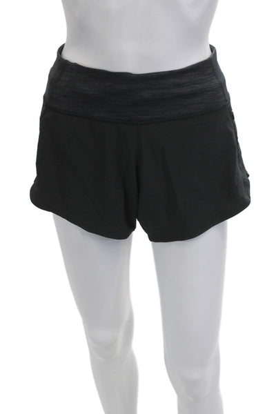 Outdoor Voices Unisex Black Zip Shorts 86% Recycled Polyester Size S
