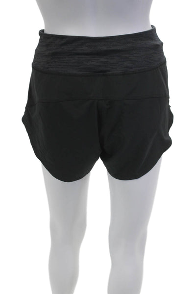 Outdoor Voices Unisex Black Zip Shorts 86% Recycled Polyester Size S