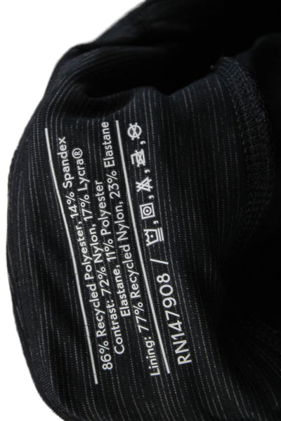 Outdoor Voices Unisex Black Zip Shorts 86% Recycled Polyester Size S