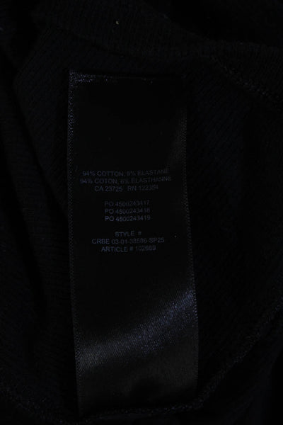 Aritzia Womens Black Basic Crew Neck Long Sleeve T-Shirt Size S