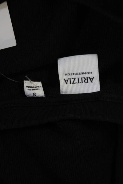 Aritzia Womens Black Basic Crew Neck Long Sleeve T-Shirt Size S