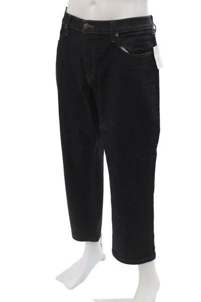 J Brand Mens Cropped Straight Dark Blue Jeans Size 38