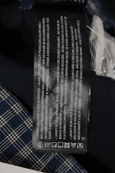 C/MEO Collective Women Collared Blue Check Jacket Button 90s Size L