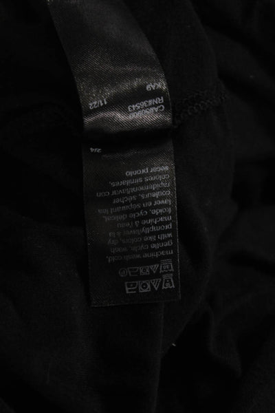 Calvin Klein Women Black Slip Dress Sleeveless Round Neck Size M