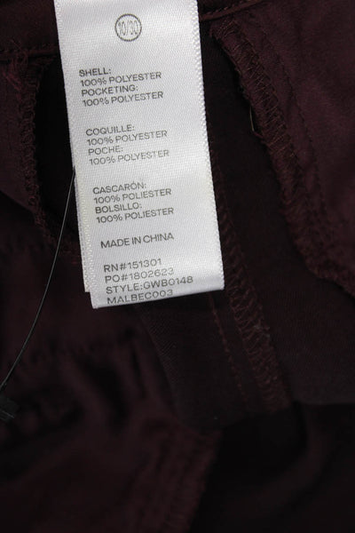 Good American Women Dress Pants Brown Polyester Button Size 10