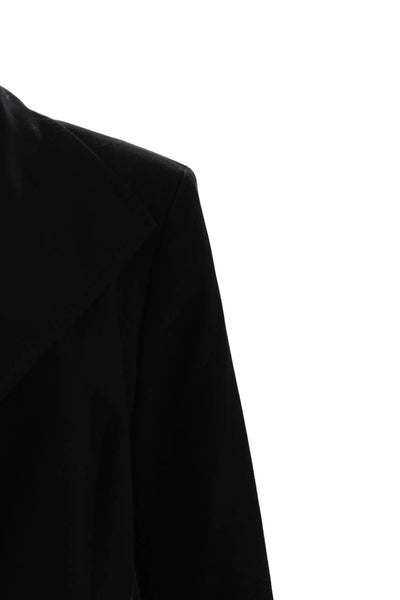 Calvin Klein Unisex Blazer Black Collared Long Sleeve Polyester Rayon Size 14