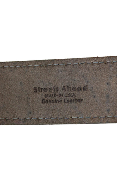 Streets Ahead Womens Velour Buckle Belt Maroon Size XS