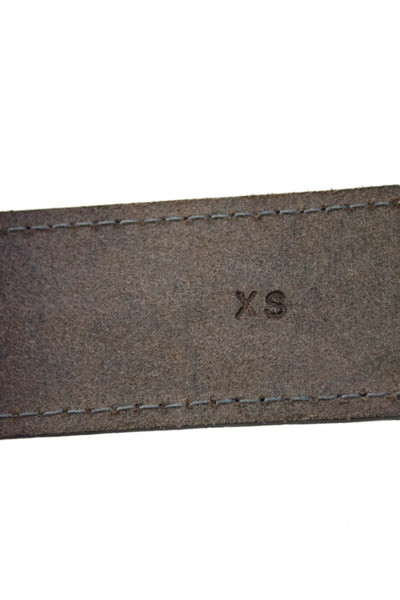 Streets Ahead Womens Velour Buckle Belt Maroon Size XS