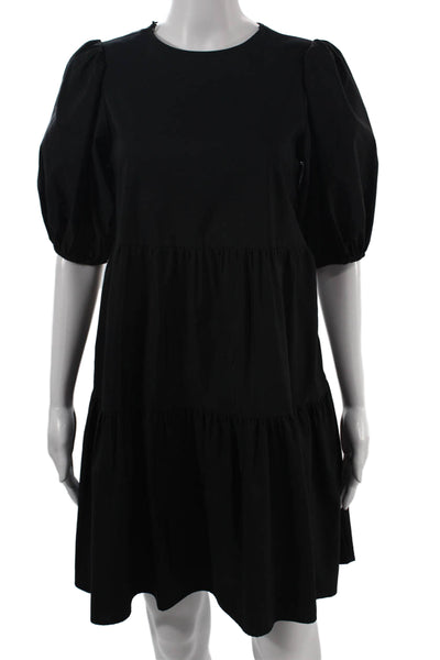 Zara Women A-Line Mini Black Dress Size S