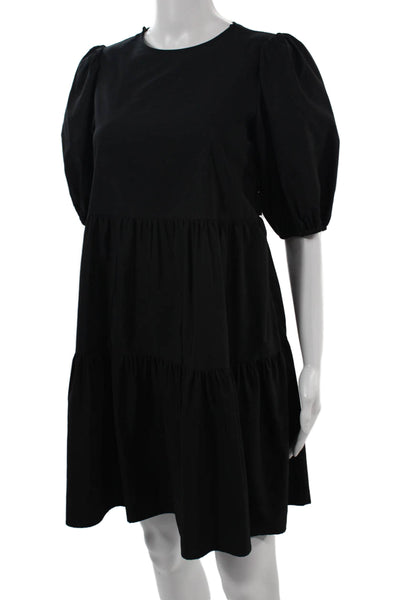 Zara Women A-Line Mini Black Dress Size S