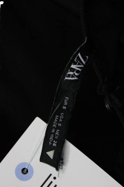 Zara Women A-Line Mini Black Dress Size S